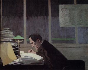 Felix Feneon At The Revue Blanche — Félix Vallotton