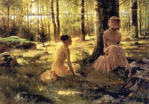 Sous Les Bouleaux — Albert Edelfelt