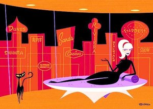 Queen Of The Strip — Josh Agle (shag), Pop Art