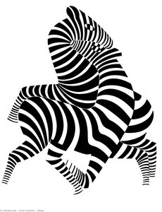 Zebras — Victor Vasarely, Op-art