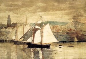 Gloucester Schooners And Sloop — Winslow Homer, American Realism