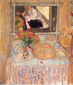 Toilet With A Bouquet Red And Yellow — Pierre Bonnard, Post-impressionism
