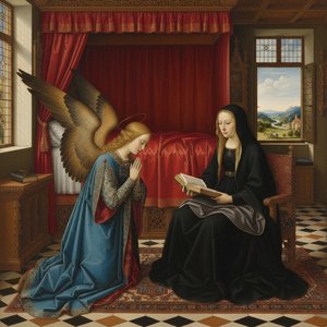 The Celestial Whisper: A Study In Sacred Stillness — Marc Duvallier, Northern Renaissance
