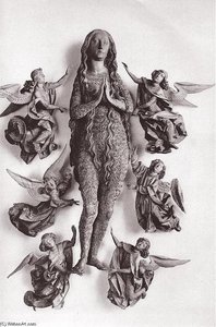 Mary Magdalen with two Angels