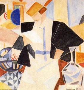 Lady In A Cafe — Rafael Barradas