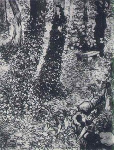 Una Esquina Del Jardín Del Hospital Saint Paul — Vincent Willem Van Gogh, Post-impressionism