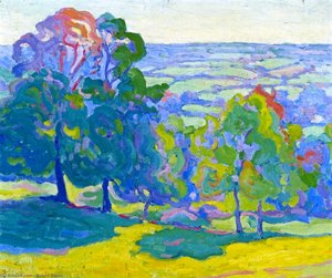 Evening In The Culme Valley — Robert Polhill Bevan, Post-impressionism
