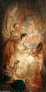 Study For Pope's 'rape Of The Lock'