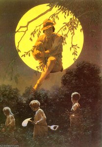 A Departure — Maxfield Parrish