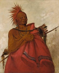Tcha Tó Ga, Mad Buffalo, Murderer Of Two White Men — George Catlin, Realism