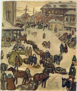 Winter In Kursk — Aleksandr Deyneka, Socialist Realism