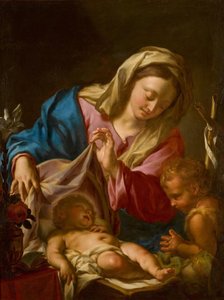 The Madonna And Child With The Infant Saint John The Baptist — Франческо Тревизани