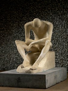 Seated Youth — Wilhelm Lehmbruck, Expressionism