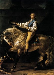 Equestrian Portrait Of Stanislas Kostka Potocki — Jacques-louis David, Neoclassical Style