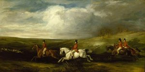 The Four Sons Of Baron Nathan Mayer De Rothschild Following Hounds (also Known As Full Cry) — Sir Francis Grant