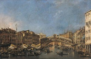 Le Pont Du Rialto À Venise — Francesco Lazzaro Guardi