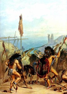 Bison Dance Of The Mandan — Karl Bodmer