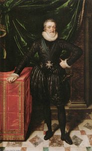 Henry Iv, King Of France In Black Dress — Frans Pourbus Der Jüngere, Baroque
