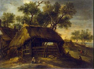 Landschaft Mit Hütten — Antonio Del Castillo