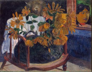 Sunflowers — Eugène Henri Paul Gauguin, Post-impressionist Movement
