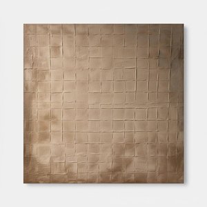 Monolithic Echoes Of Sepia Parchment In A Meditative Mosaic Of Timeless Earth — David Moreau, Plaster & Texture Art