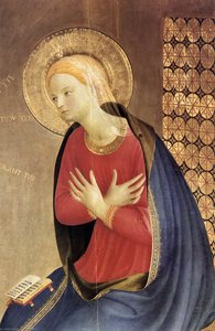 La Anunciación (detalle) — Fra Angelico, Early Renaissance