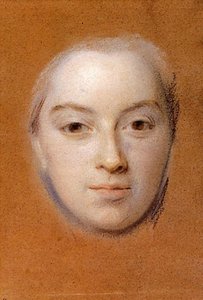 Study For Portrait Of Unknown Woman — Maurice Quentin De La Tour