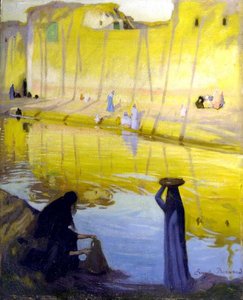 Bords Du Nil À Marg, Effet Du Soir (titre D'usage) — Émile Bernard