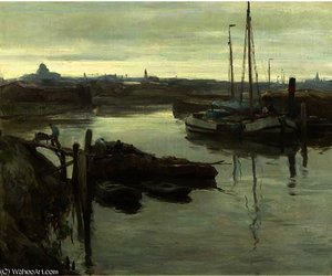 The inner harbour of scheveningen