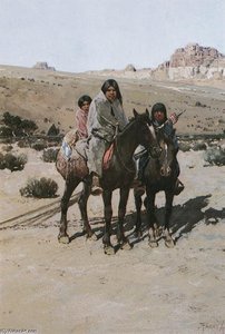 Indians On The Move — Henry F Farny