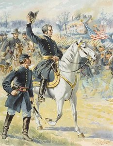 Major General Hooker At The Battle — Henry Alexander Ogden