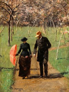 In The Orchard (also Known As Spring) — William Brymner, Impressionism