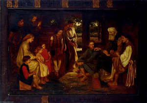 St john the efvangelist teaching the new commandment