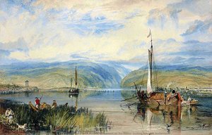 Neuwied Und Weise Thurn, Mit Hochs Monument Am Rhein, Mit Blick Auf Andernach — Joseph Mallord William Turner