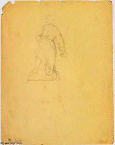 Figure Of A Man On A Pedestal — Albin Egger Lienz