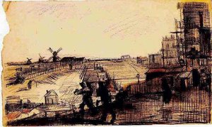 Blick Auf Montmartre — Vincent Willem Van Gogh, Postimpressionistische Kunstbewegung