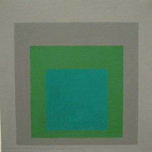 Homage To The Square: Green Promise — Josef Albers