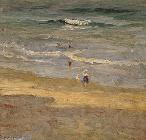 The Incoming Tide — Elioth Gruner