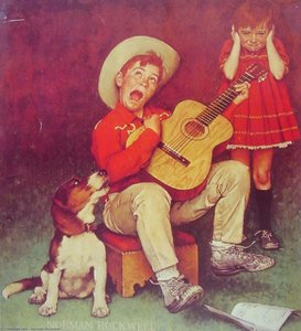 The Music Man — Norman Rockwell