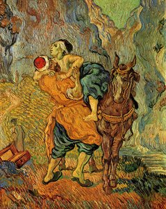 El Buen Samaritano, Después De Delacroix — Vincent Willem Van Gogh, Post-impressionism