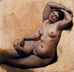 Oil Sketch For The Turkish Bath — Jean-auguste-dominique Ingres
