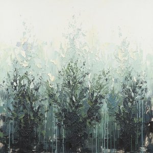 Ethereal Shadows Of A Silent Forest In Monochromatic Impasto Relief — Christian Noiret, Contemporary Abstract