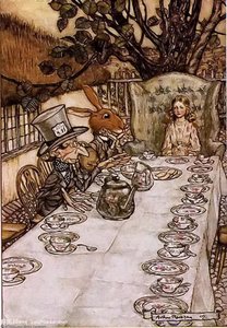 Alice In Wonderland. A Mad Tea Party — Arthur Rackham