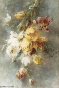 A Swag Of Tulips — Margaretha Roosenboom