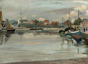 The River With Boats, (1953) — Emilio Grau Sala