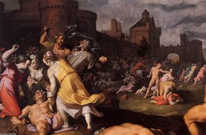 Massacre Of The Innocents (detail) — Cornelis Cornelisz Van Haarlem, Northern Mannerism