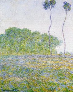 Springtime. Meadow At Giverny — Claude Monet, Impressionism
