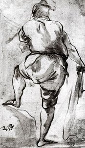 Figure Seen From Behind — Luca Giordano
