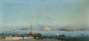The Mediterranean Fleet At Malta, June 1876 Hms 'sultan', 'hibernia', 'devastation' And 'helicon' In Harbour — Giancinto Gianni