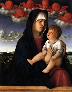 Madonna De Los Querubines Rojos — Giovanni Bellini